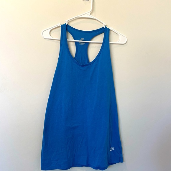 BLUE NIKE SPORT TANKTOP SIZE SMALL - Picture 1 of 5